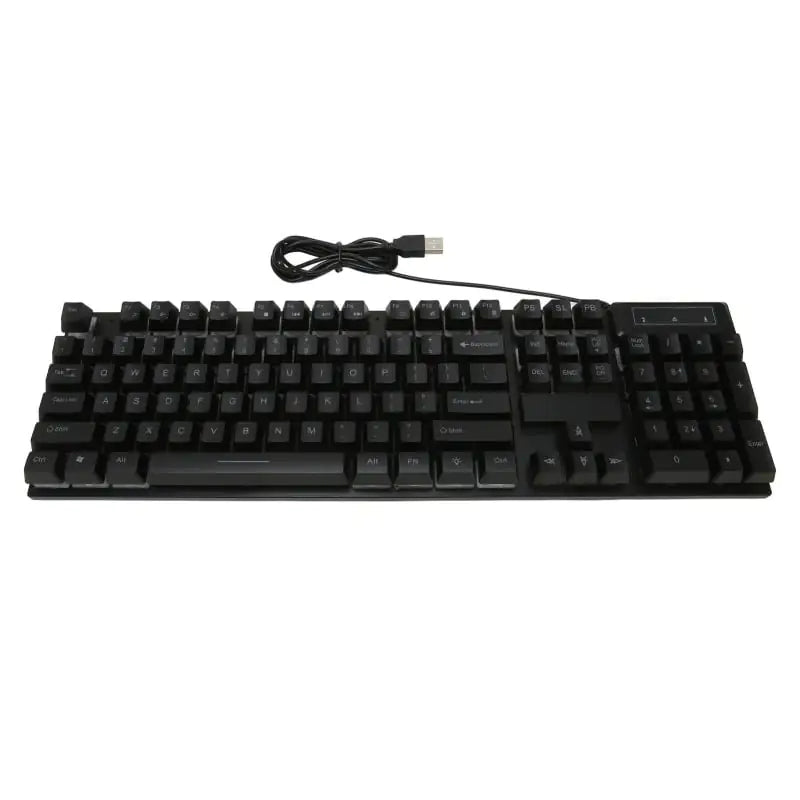 Gaming Keyboard Wired 104 Keys Ergonomic Backlight USB Keyboard