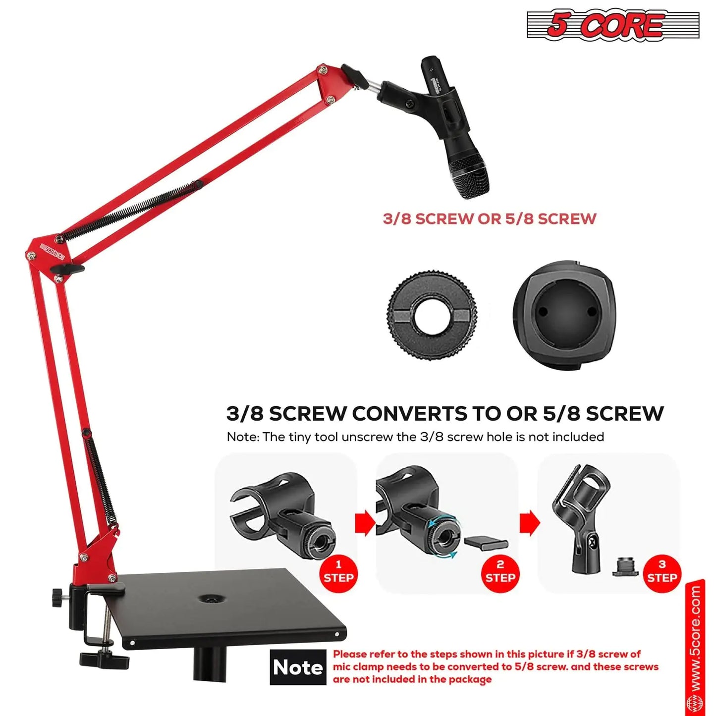 5Core Microphone Boom Arm
