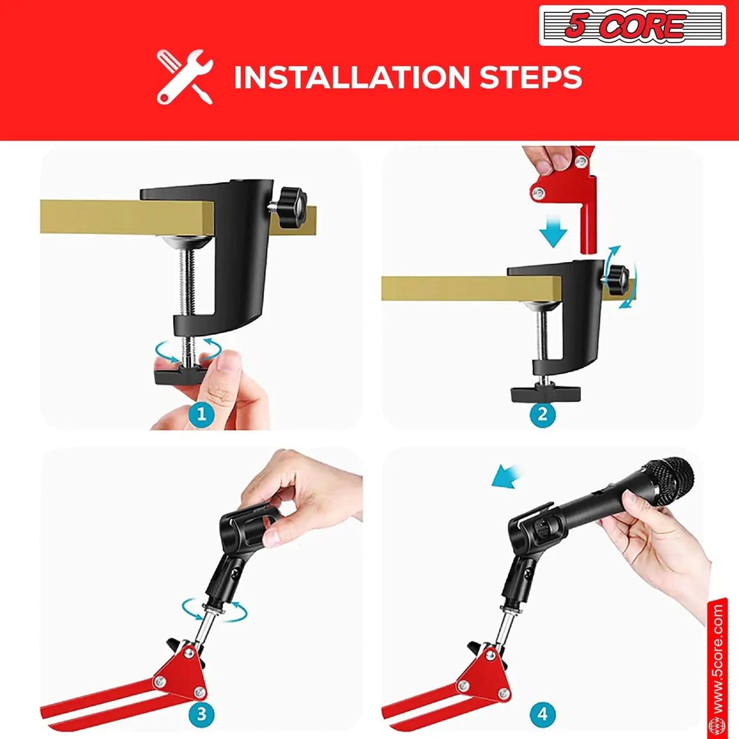5Core Microphone Boom Arm
